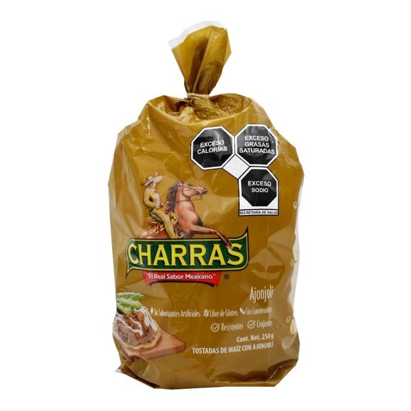 Tostadas de maíz Charras ajonjolí 250 g