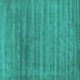 thumbnail image 1 of Ahgly Company Indoor Square Abstract Turquoise Blue Contemporary Area Rugs, 8' Square, 1 of 4