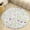 style-1, variant on Floral Colorful Flower Soft Bedroom Round Area Rug, Washable Cute Nursery Circle Throw Mat, Non-Slip Contemporary Small Low Pile Floor Carpet for Dorm Bedside