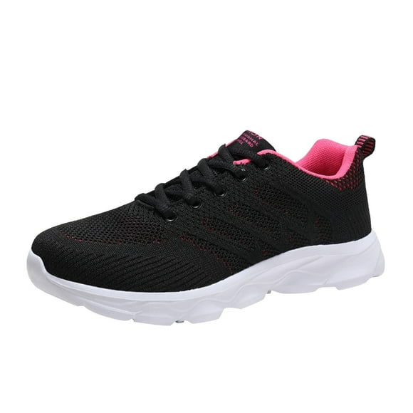 Wide Width Sneakers for Women Plus Size Womens Shoes Summer Lightweight Mesh Casual Travel Shoes Sneakers Non Slip Running Shoes Female Womens Sneakers Shoes(Red,9)