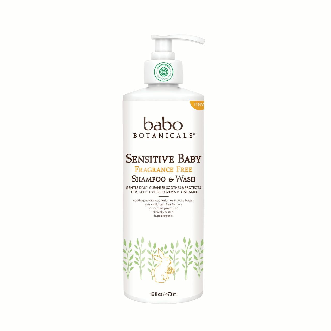 Sensitive Baby Fragrance Free Shampoo & Wash (Family Size)