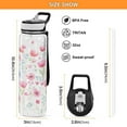 thumbnail image 3 of Flowers Pink Floral 32oz Water Bottles with Straw Tritan Leakproof Sports Bottle BPA Free Clear for Fitness Gym Swimming Cycling, 3 of 7