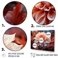 thumbnail image 3 of Designart "Delightful Red Dahlias" Dahlia Canvas Prints, 3 of 7