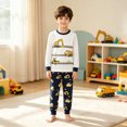 thumbnail image 2 of FEDPOP Boys Digger Graphic Cotton Pajamas 2-Piece Long Sleeve Kids Sleepwear Pjs Set Size 7T, 2 of 7