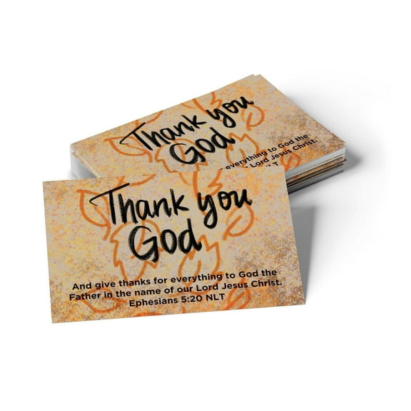 Thanksgiving, Pass Along Scripture Cards, Thank You God, Ephesians 5:20, Pack of 25