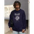 thumbnail image 2 of Scary Techno Style Sweatshirt Men -Image by Shutterstock, Male 3X-Large, 2 of 4