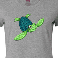 thumbnail image 4 of Inktastic Sea Turtle with swirls Women's T-Shirt, 4 of 5