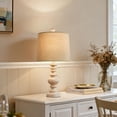 thumbnail image 6 of Oneach Resin Table Lamps Set of 2 20.5" Traditional Farmhouse Nightstand Bedside Lamps for Bedroom Living Room, 6 of 11