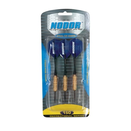 Nodor STR150 Steel Tip Dart Set Designed for Use with Bristle Dartboards for Recreational