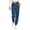 Blue, variant on SROBPTY Womens Pajama Pants for Fall Winter with Pockets Relaxed Drawstring Print Sleepwear