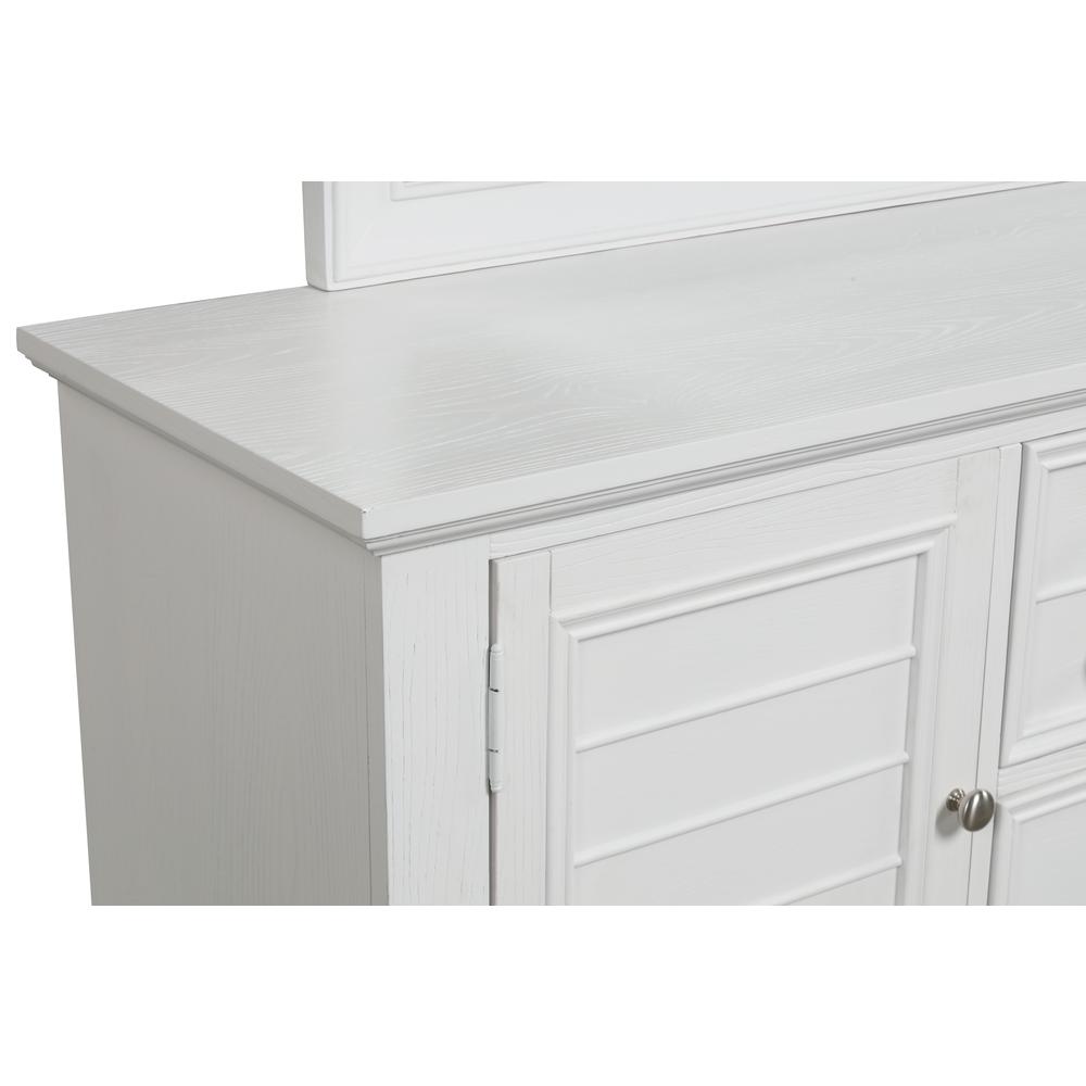 New Classic Furniture Jamestown Solid Wood 5-Drawer Dresser in White