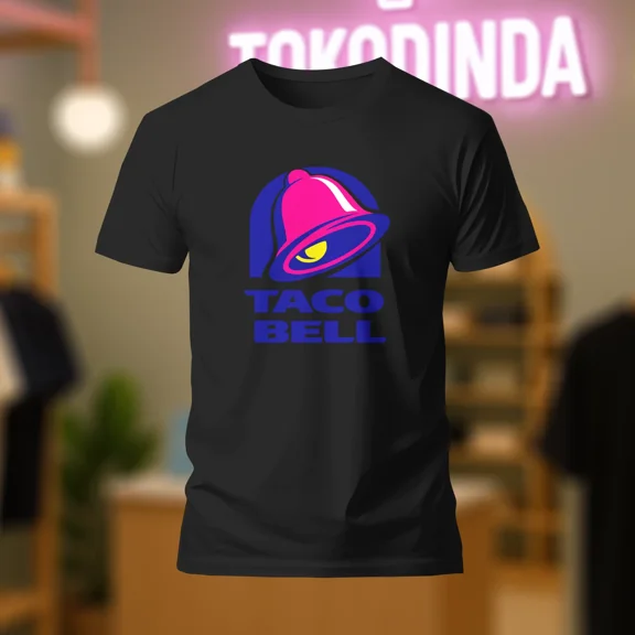RARE Taco Bell Fast Food logo T-Shirt Funny Made In USA S-5XL