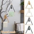 thumbnail image 1 of Viflosae Clearance Cotton Rope Hand Woven Towel Rack Towel Rack Wall Hanging Living Room Bedroom Save 5% on household supplies, 1 of 2