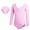 Pink A, variant on Toddler Kids Girls Gymnastics Leotard for 5-16 Years Long-Sleeved Cotton Biketards Closed Dance Outfit for Girls Summer Practice Clothes