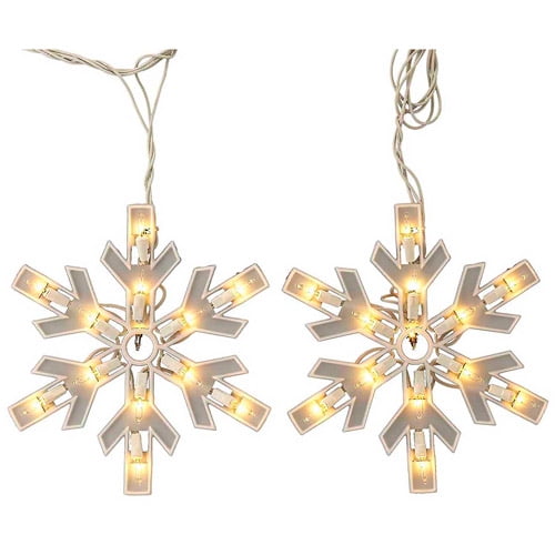 6 Inch UL 150Light Snowflake Miniature Indoor/Outdoor Plastic