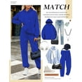 thumbnail image 6 of GZWYHT Sets for Women Lounge Sets for Women Womens Tracksuit Set Two Piece Outfits Sets Jogger Sweatpants Tracksuit Warm Sweatsuit Two Piece Sets for Women Sweat Sets for Women 2 Piece Blue S, 6 of 7
