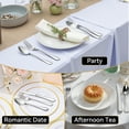 thumbnail image 6 of 30 Pcs Silverware Set for 6, Kosbon Stainless Steel Flatware Tableware Set, Include Forks Spoons and Knives Set, Mirror Polished Cutlery Utensil Set for Home Restaurant, Dishwasher Safe, 6 of 8