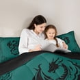 thumbnail image 5 of Castle Fairy Teens Animal Dragon Twin Comforter Sets,Abstract Hippie Geometric Bedding Set, 5 of 8