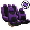 thumbnail image 1 of Car Seat Cover Full Set with Steering Wheel, Belt, & Head Rest Covers 11 Colors, 1 of 7