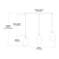 thumbnail image 3 of Elk Home 36-Inch Wide Mulinello Pendant, Transitional, Satin Nickel, 3 of 3