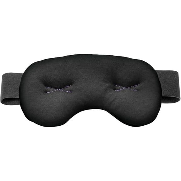 1997 IMAK Eye Pillow - Sleep Mask with ErgoBeads for Pain Relief - Cooling & Relaxing Sleep Aid - Black