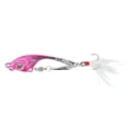 thumbnail image 2 of Señuelo de pesca artificial con anzuelo giratorio de aleación de zinc, con lentejuelas, accesorio para swimbait, color rosa, 2 of 9