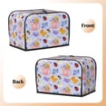 thumbnail image 3 of Toaster Cover 4 Slice Honeybee Dustproof Bread Maker Cover Fingerprint Bakeware Protection Wide Slot Toaster Bag Reusable Kitchen Small Appliance Cover TC278, 3 of 5