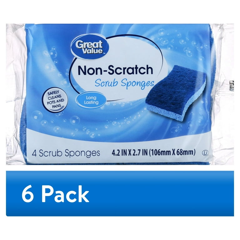 Great Value Non-Scratch Scrub Sponges, 24 Count (6 Packs) photo 1