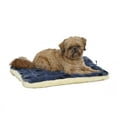 thumbnail image 2 of MidWest Homes for Pets, Blue Paw Print Reversible Fleece Dog Bed Designed to fit 24 inch Crate, 2 of 4