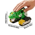 thumbnail image 3 of 3-in-1 Transforming Dinosaur Car Toy, Auto Morphing Robot Vehicle with Sturdy Materials, Collision Activated Figure Toy for Boys Girls, Birthday Gift and Action Play, 3 of 9