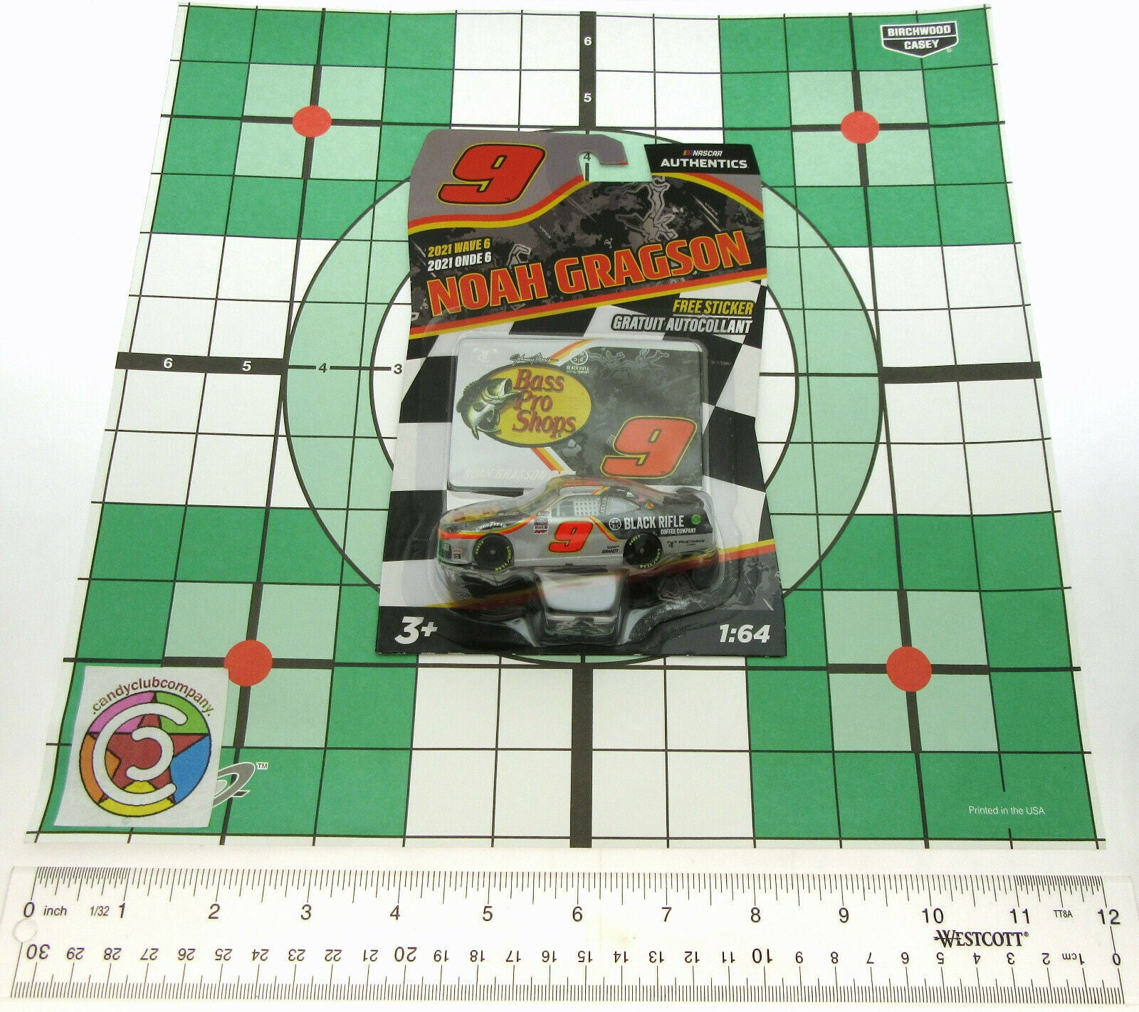 Noah Gragson ~ Bass Pro Shops Car ~ NASCAR Authentics ~ Die Cast 1:64 Scale