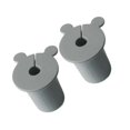 thumbnail image 2 of Pasacables de silicona Strade Fareast Limited 2x para Orificios de pared de 1 pulgada Color gris, 2 of 8