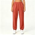 thumbnail image 7 of JOANKDMI Athletic Pants for Women Joggers Comfy Elastic Waistband Slim Tapered Fit with Deep Side Pockets Cuffed Ankle Soft French Terry for Gym Running Track Pants, 7 of 7