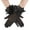 Black, variant on Womens Gloves Women Lace Tea Bow Short Mitten For Bridal Evening Costume Accessories