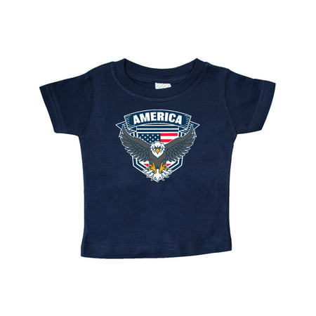 

Inktastic America with Eagle Shield and Banner Gift Baby Boy or Baby Girl T-Shirt
