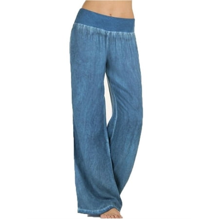 Plus Size Women's Yoga Palazzo High Waist Wide Leg Loose Sports Pants