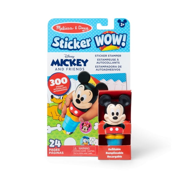 Melissa & Doug Sticker WOW! Activity Pad and Sticker Stamper - Disney Mickey Mouse