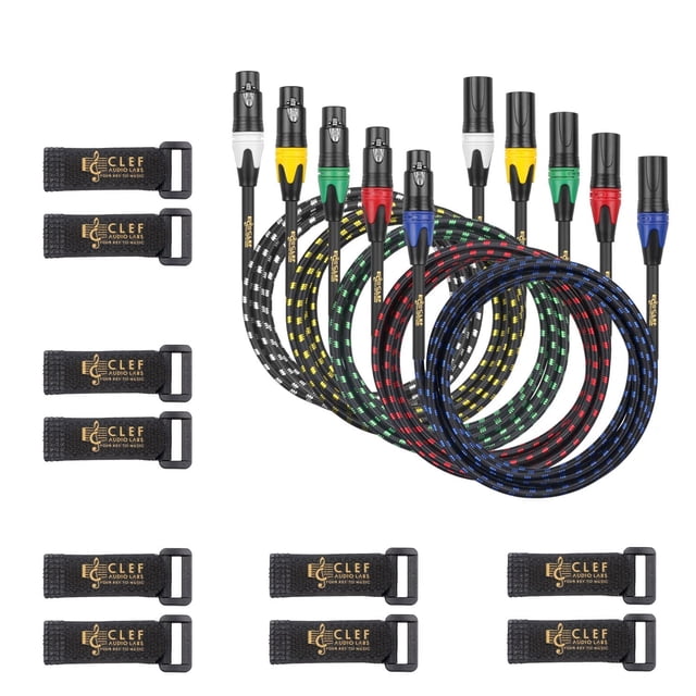 Cable XLR balanceado Clef Audio Labs XLR macho a XLR hembra, 6 m