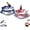 Two-tone, variant on Umbrella Shape Ceramic Tea Strainer - Chinese Blue & White Porcelain Loose Leaf Tea Filter with Rotating Design, Multi-Purpose Tea Infuser for Gong Fu Tea & Coffee Brewing (Peony Mark)