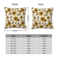 thumbnail image 2 of Pofeuu Sunflowers and Bees Print Double-sided plush pillowcase Square Throw Pillow Covers Pillows Cover for Living Room Bedroom Sofa Couch Cushion Cover（No pillow core）-22"x22", 2 of 7
