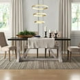 thumbnail image 6 of Vanity Art 3 Light Unique Tiered LED Chandelier Lighting | Modern Hanging Lights, Circular Ceiling Lights Fixtures for Dining Room Living Room Bed Room Kitchen SYLED1013-BD, 6 of 10