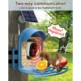 thumbnail image 6 of Bird Feeder with Camera, 2K HD Camera Birds Feeder with Bath Wireless Outdoor, Solar Powered Bird Watching with APP Control, Night Vision, Motion Detection Alerts, IP66 Birdfeeder for Backyard, Blue, 6 of 8