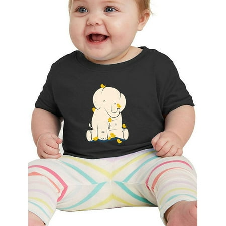 

Image Conscious Elephant With Birds T-Shirt Infant -Jay Fleck Designs Unisex 18 Months