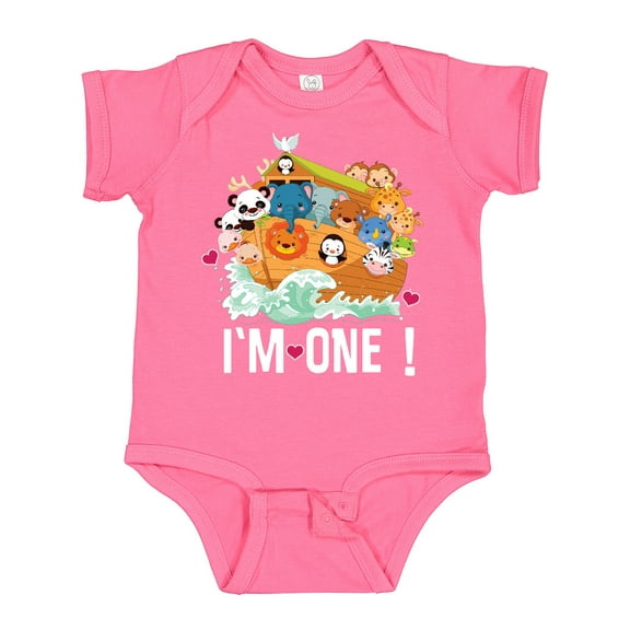 Inktastic 1st Birthday Noah Ark Boys or Girls Baby Bodysuit