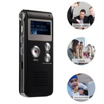 Digital Voice Recorder with Voice Activation, Clear Playback Audio for Lectures & Meetings, Easy-to-Use Handheld Recording Device