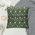 thumbnail image 2 of HENGT  Shamrock Decorative Throw Pillow Case, Clovers and Hearts Pattern St Paddy's Day Motifs on Green Backdrop, Couch Bedroom Living Room Cushion Cover, Green Cream, 2 of 5