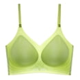 thumbnail image 4 of Bras for Women,Thin Cool Seamless Bra for Large - Soft Jelly Support Design for Breathability and Comfort,Sports Bras for Women,Green,XL, 4 of 5