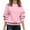 Pink, variant on Duoif Fall Sweaters Women's 2025 Ribbed Pullover - Loose Fit Crewneck Jumper Sweaters for Women Beige L