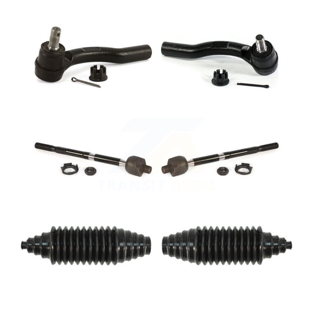 Transit Auto Front Steering Tie Rod End & Boot Kit for Car 2012-2016 Honda CR-V - Left Right Side (Driver Passenger) KTB-100736