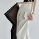 thumbnail image 4 of Pantalones casuales de pierna ancha para mujer - Pantalones de traje rectos de cintura alta - Material de poliéster - Para el trabajo, los negocios, el día a día - Cintura elástica en la parte trasera, 4 of 4